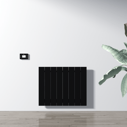Termoarredo Elettrico Orizzontale Carisa Boreas M Design Moderno Nero 
