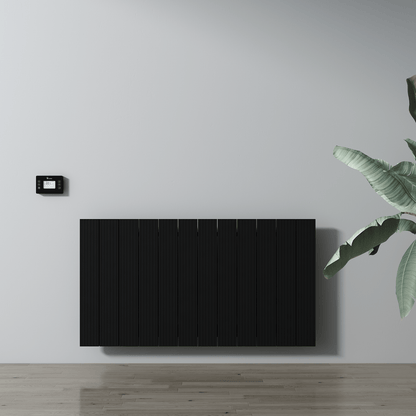 Termoarredo Elettrico Orizzontale Carisa Boreas M Design Moderno Nero 