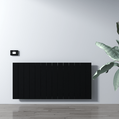 Termoarredo Elettrico Orizzontale Carisa Boreas M Design Moderno Nero 