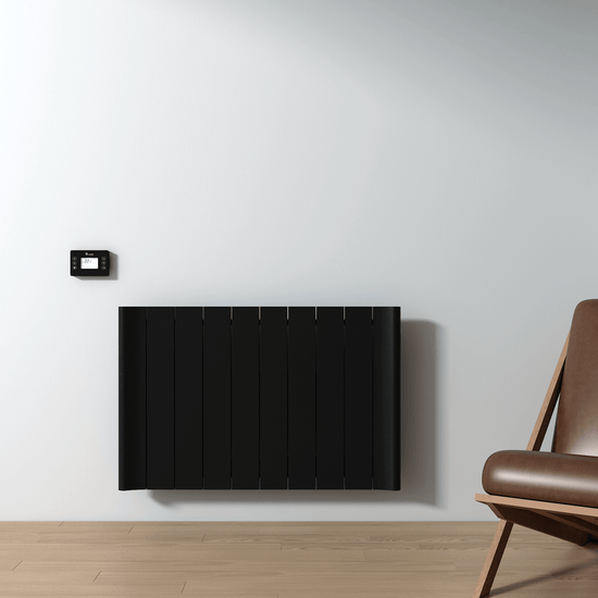 Carisa Boreas B Termoarredo Elettrico Orizzontale Design Moderno Nero 