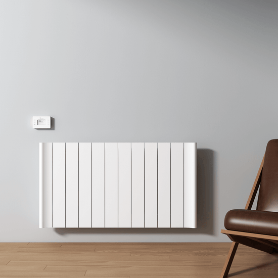 Carisa Boreas B Termoarredo Elettrico Orizzontale Design Moderno Bianco 