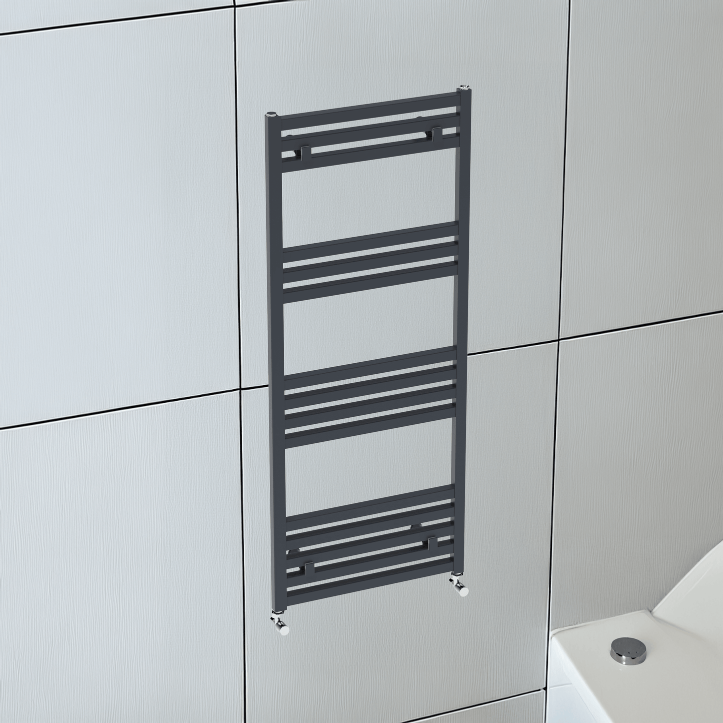 Scaldasalviette Carisa Fame in Alluminio Design Moderno Antracite 
