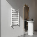 Scaldasalviette Carisa Lara L in Alluminio Design Moderno Bianco 