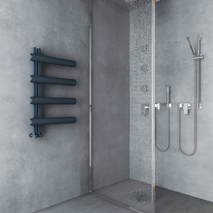 Scaldasalviette Carisa Moon L in Alluminio Design Moderno Antracite 