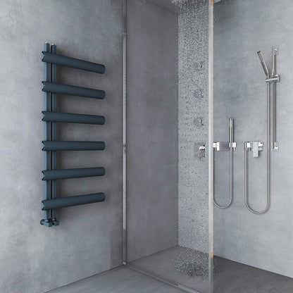 Scaldasalviette Carisa Moon L in Alluminio Design Moderno Antracite 