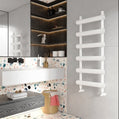 Scaldasalviette Carisa Moon in Alluminio Design Moderno Bianco 