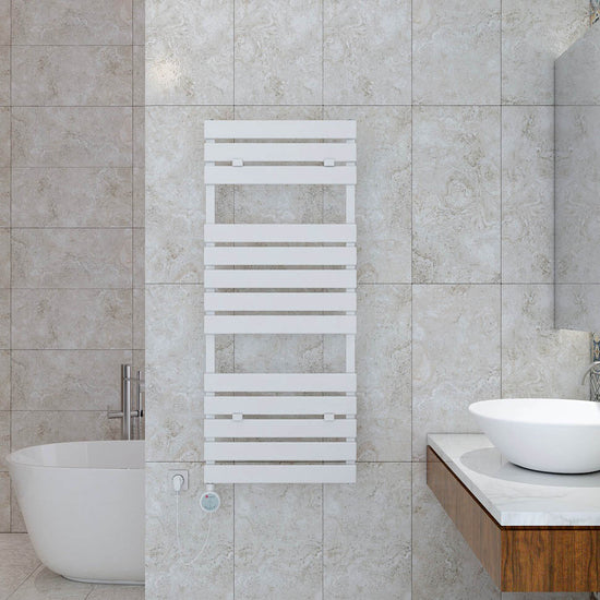 Plata Bath Scaldasalviette Elettrico 300W Bianco 1190 x 490 mm - Digitale 