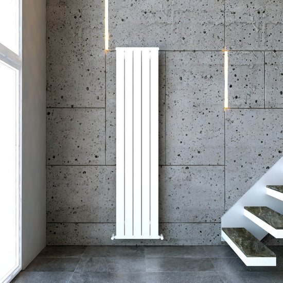 Radiatore verticale in alluminio Carisa Mack Design Moderno Bianco 