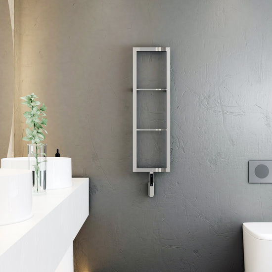 Carisa Vero Sèche-Serviette Électrique Design Moderne Miroir Poli