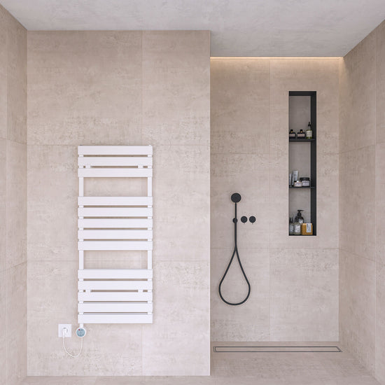 Plata Scaldasalviette Elettrico Doppia Vasca 300W Bianco 1190 x 490 mm - Digitale 