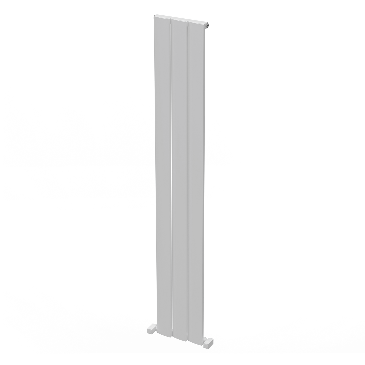 Carisa Step Termoarredo Verticale in Alluminio Design Moderno Bianco 