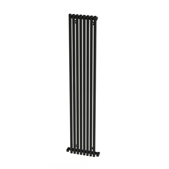 Carisa Sophia Termoarredo Verticale in Alluminio Design Moderno Nero 