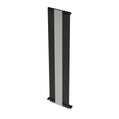 Carisa Sophia Specchio Termoarredo Verticale in Alluminio Design Moderno Nero