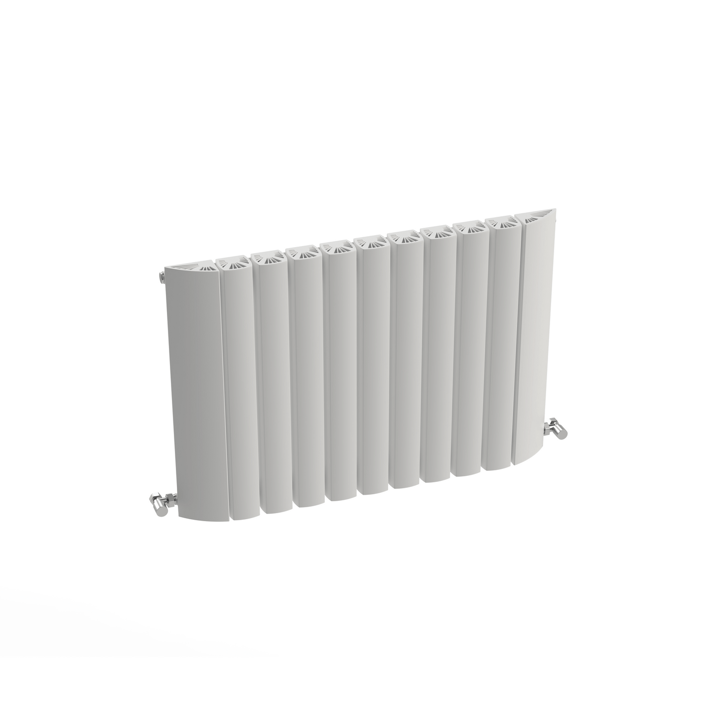 Carisa Gaia Termoarredo Orizzontale in Alluminio Design Moderno Bianco 