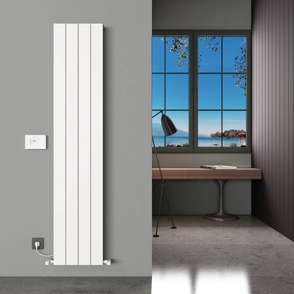 Carisa Boreas Hybrid N Termoarredo Elettrico Verticale Design Moderno Bianco 