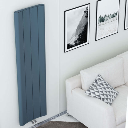 Carisa Curvy Termoarredo Verticale in Alluminio Design Moderno Antracite 