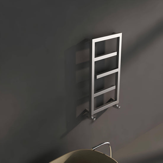 Scaldasalviette Carisa Eclipse in Acciaio Inox dal Design Moderno Satinato Lucido 