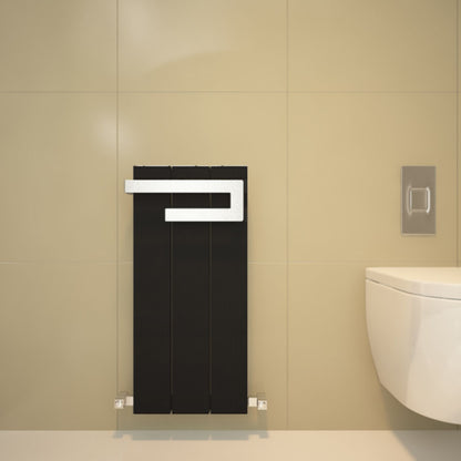 Scaldasalviette da Bagno in Alluminio Carisa Elvino Design Moderno Nero 