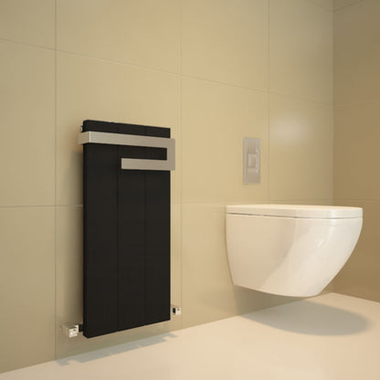 Scaldasalviette da Bagno in Alluminio Carisa Elvino Design Moderno Nero 