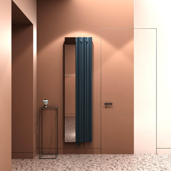 Carisa Termoarredo da Ingresso Verticale in Alluminio Design Moderno Antracite 