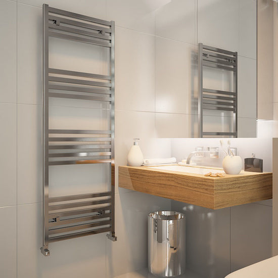 Scaldasalviette Carisa Fame in Alluminio Design Moderno Anodizzato Lucido 