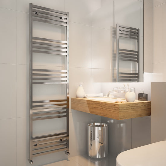 Scaldasalviette Carisa Fame in Alluminio Design Moderno Anodizzato Lucido 
