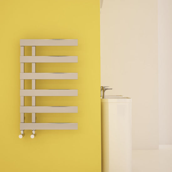 Scaldasalviette Carisa Floris in Acciaio Design Moderno Cromato 