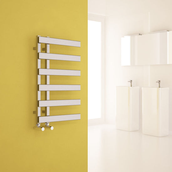 Scaldasalviette Carisa Floris in Acciaio Design Moderno Cromato 