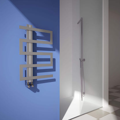 Scaldasalviette Carisa Ibiza in Acciaio Inox dal Design Moderno Satinato Lucido 
