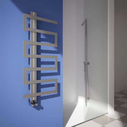 Scaldasalviette Carisa Ibiza in Acciaio Inox dal Design Moderno Satinato Lucido 
