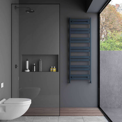 Portasciugamani Carisa in Alluminio Linea Design Moderno Antracite 