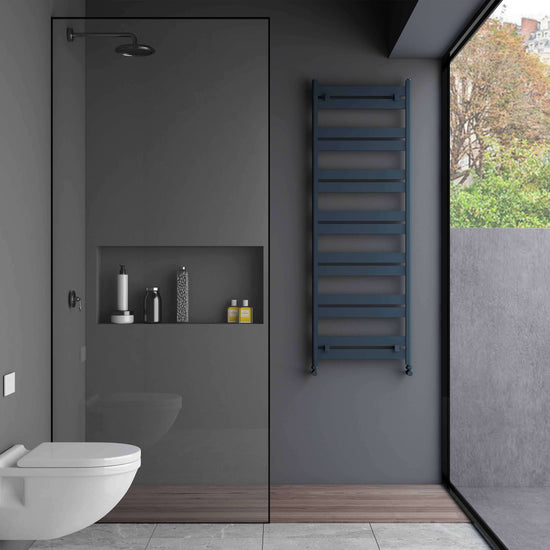 Portasciugamani Carisa in Alluminio Linea Design Moderno Antracite 