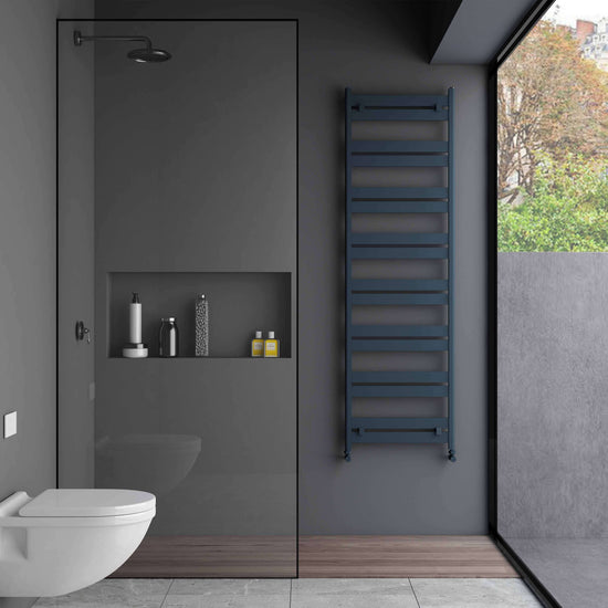 Portasciugamani Carisa in Alluminio Linea Design Moderno Antracite 
