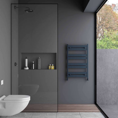 Portasciugamani Carisa in Alluminio Linea Design Moderno Antracite 