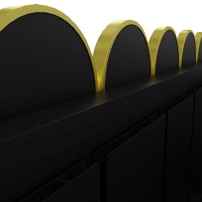 Carisa Magico Termoarredo Orizzontale in Alluminio Design Moderno Nero 