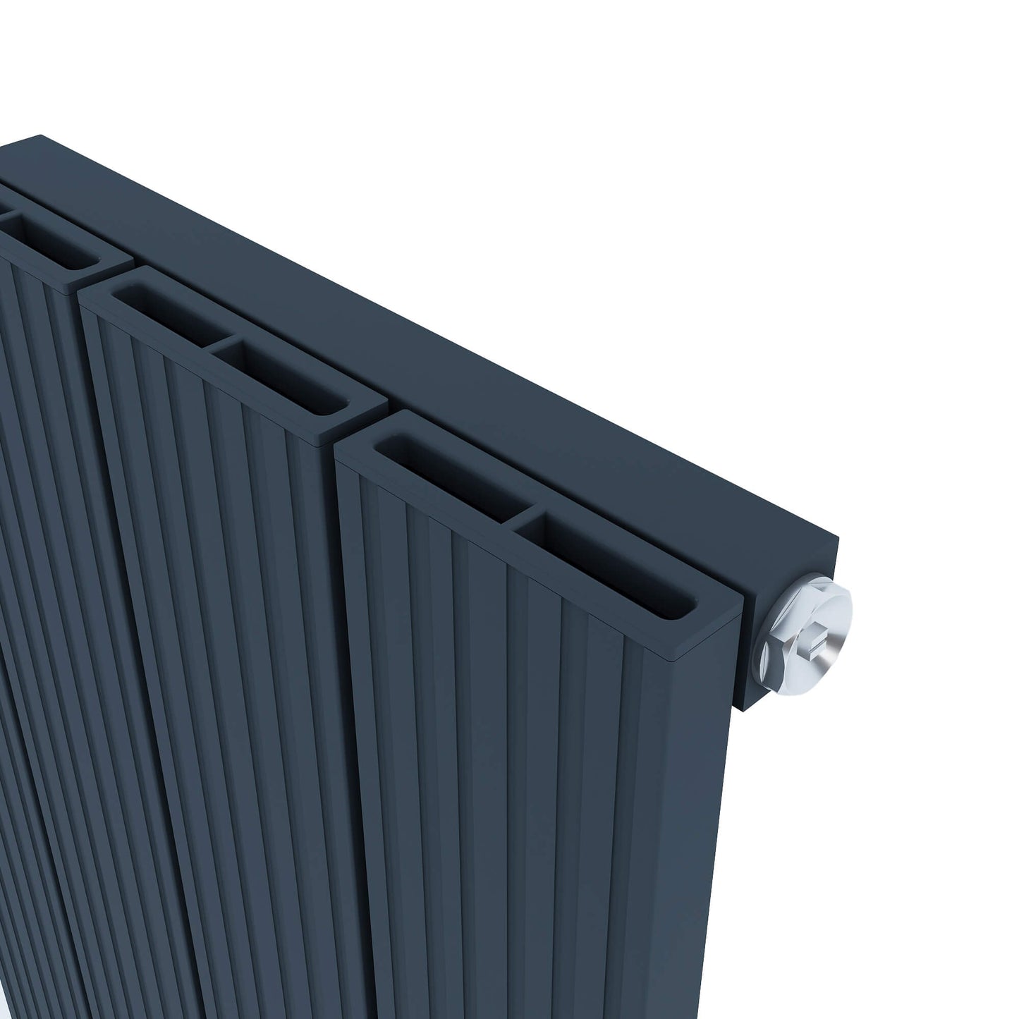 Radiatore verticale in alluminio Carisa Monza Design Moderno Antracite 