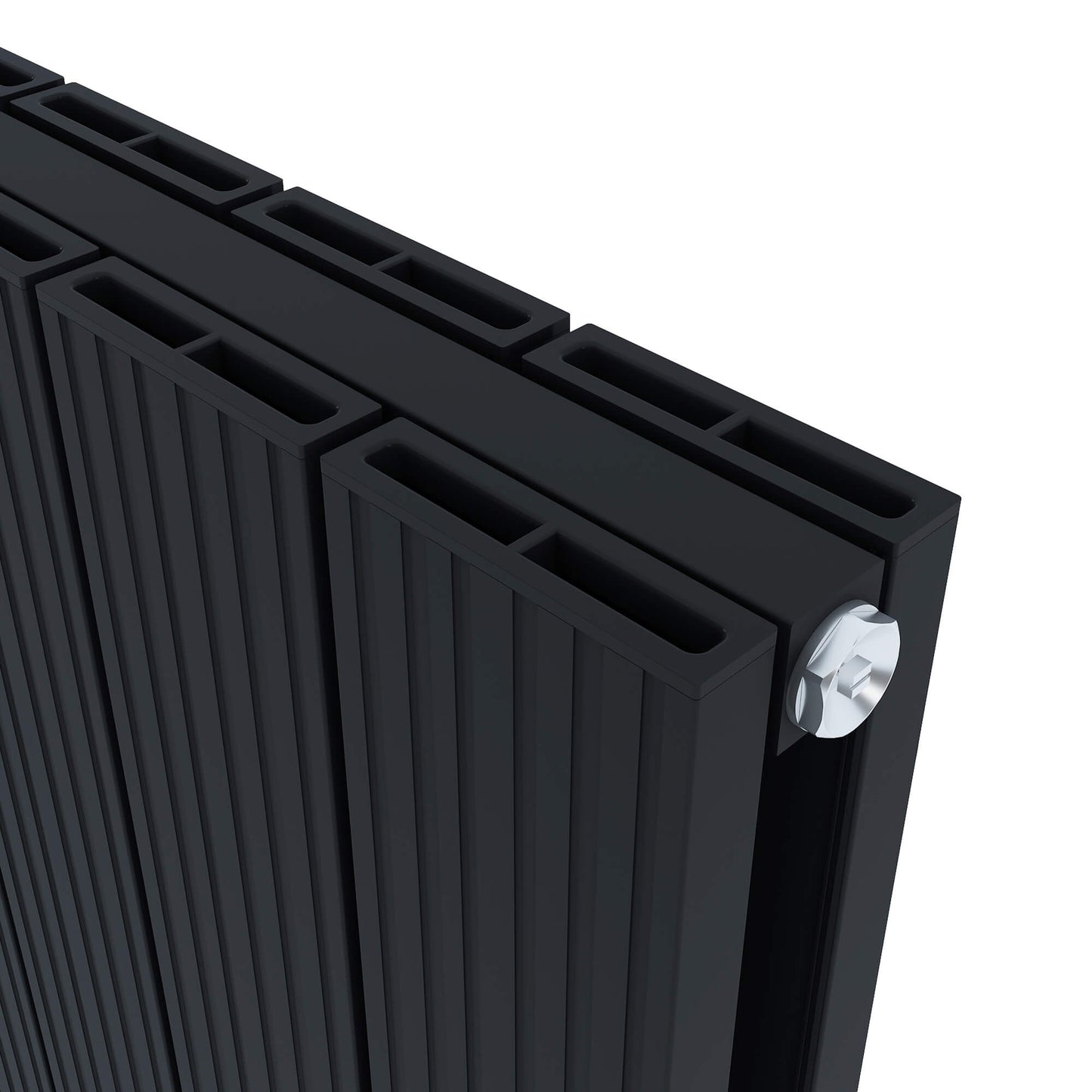 Radiatore Orizzontale Carisa Monza in Alluminio Design Moderno Nero 