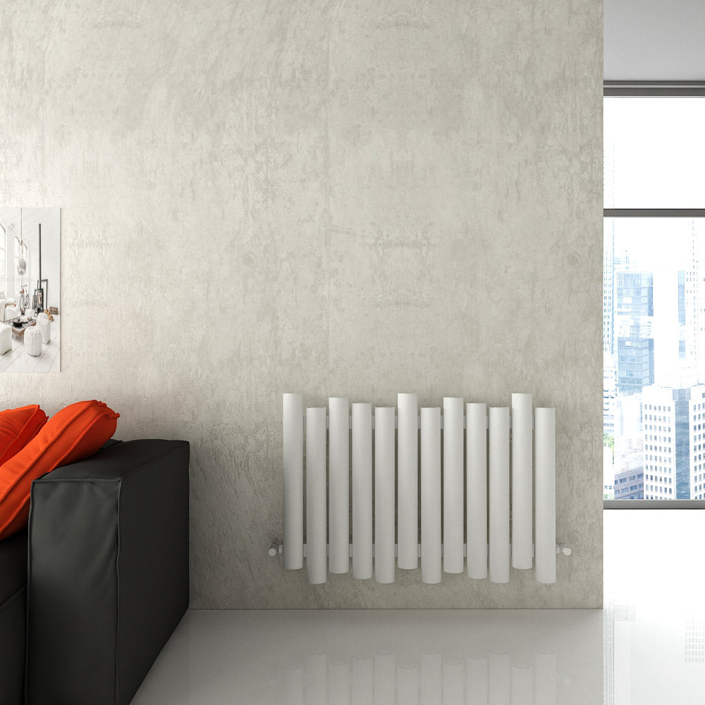 Termoarredo Orizzontale Carisa Motion in Alluminio Design Moderno Bianco 