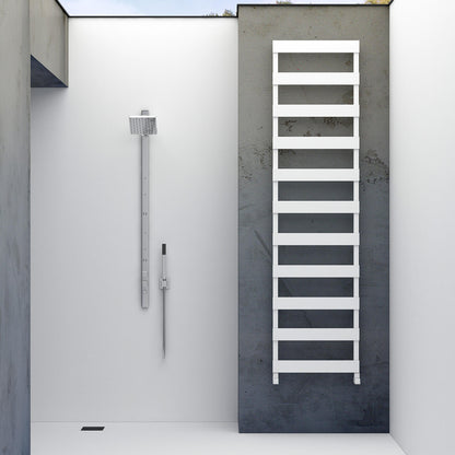 Scaldasalviette da Bagno in Alluminio Carisa Ninova Design Moderno Bianco 