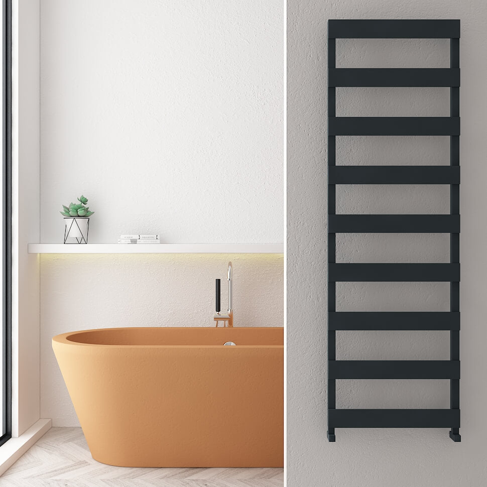 Scaldasalviette da Bagno in Alluminio Carisa Ninova Design Moderno Antracite 