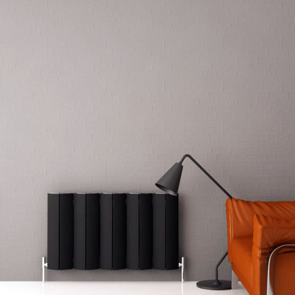 Carisa Nixie Termoarredo Orizzontale in Alluminio Design Moderno Nero 