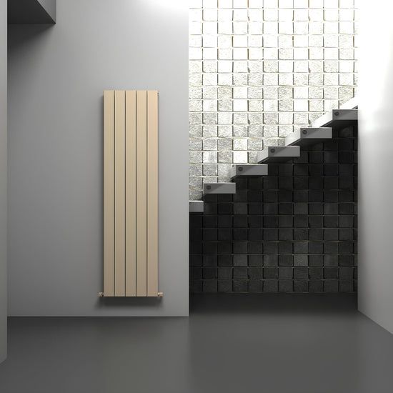 Carisa Nemo Termoarredo Verticale in Alluminio Design Moderno Latte 