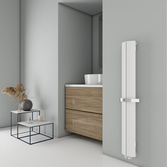 Scaldasalviette da Bagno in Alluminio Carisa Nixie Design Moderno Bianco 