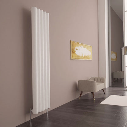 Carisa Otto Termoarredo Verticale in Alluminio Design Moderno Bianco 