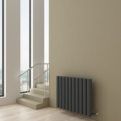 Carisa Otto Termoarredo Orizzontale in Alluminio Design Moderno Antracite 