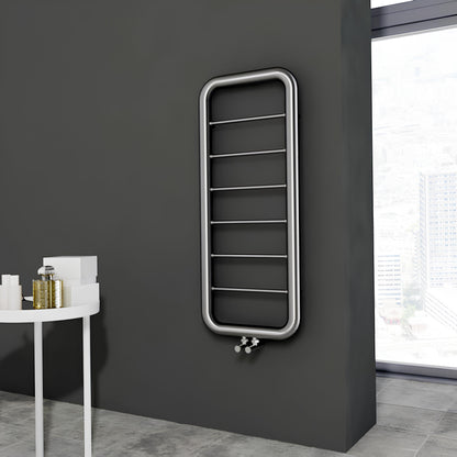 Scaldasalviette Carisa Paros in Acciaio Inox Design Moderno Lucido a Specchio 