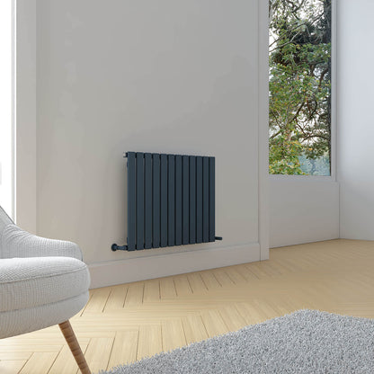 Carisa Plata Termoarredo Orizzontale in Alluminio Design Moderno Antracite 