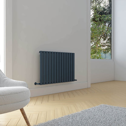 Carisa Plata Termoarredo Orizzontale in Alluminio Design Moderno Antracite 