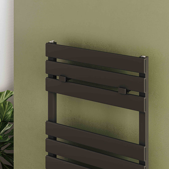 Scaldasalviette da Bagno in Alluminio Carisa Plata Design Moderno Antracite 