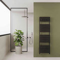 Scaldasalviette da Bagno in Alluminio Carisa Plata Design Moderno Antracite 